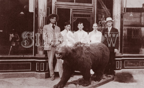 bear saloon vintage photo