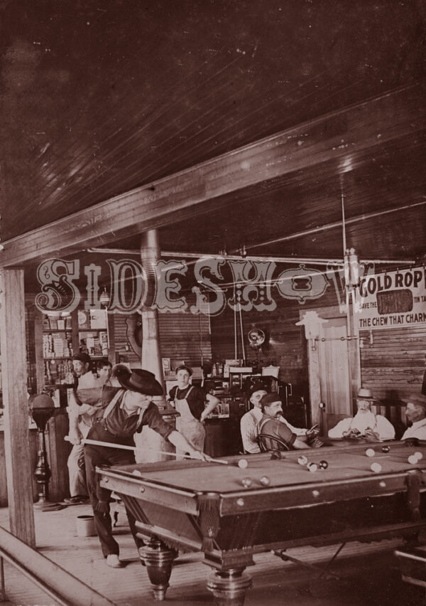 poolhall saloon vintage photo