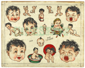 crying baby tattoos