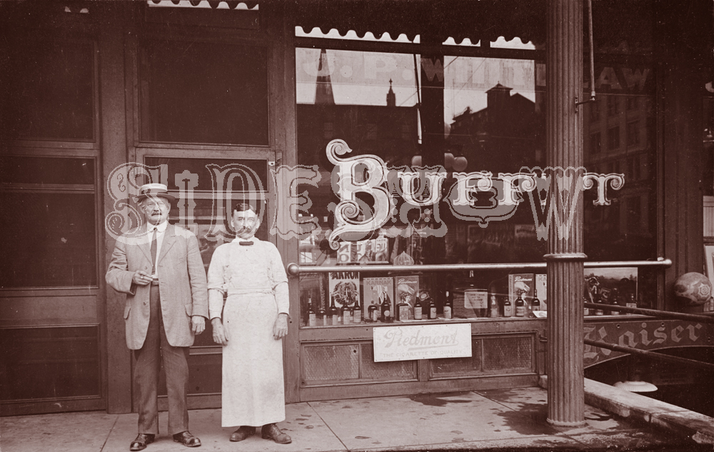 businessman saloon vintage photo