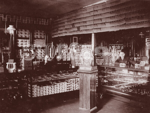 cigar boxes saloon vintage photo