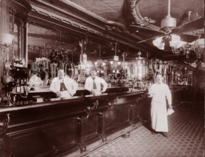 fancy victorian saloon vintage photo
