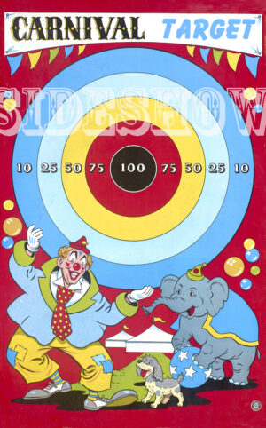 carnival target vintage dart board game