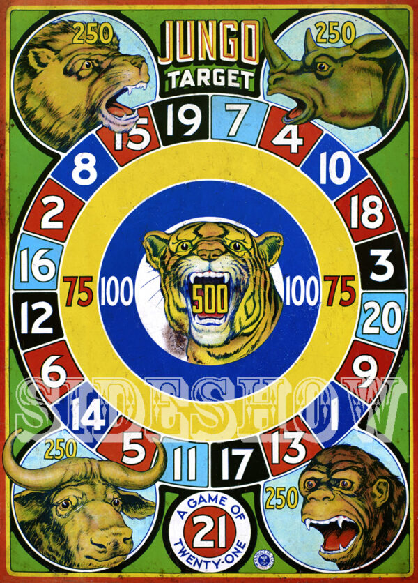jungo target vintage dart board game