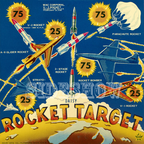rocket target vintage game graphic